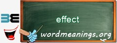 WordMeaning blackboard for effect